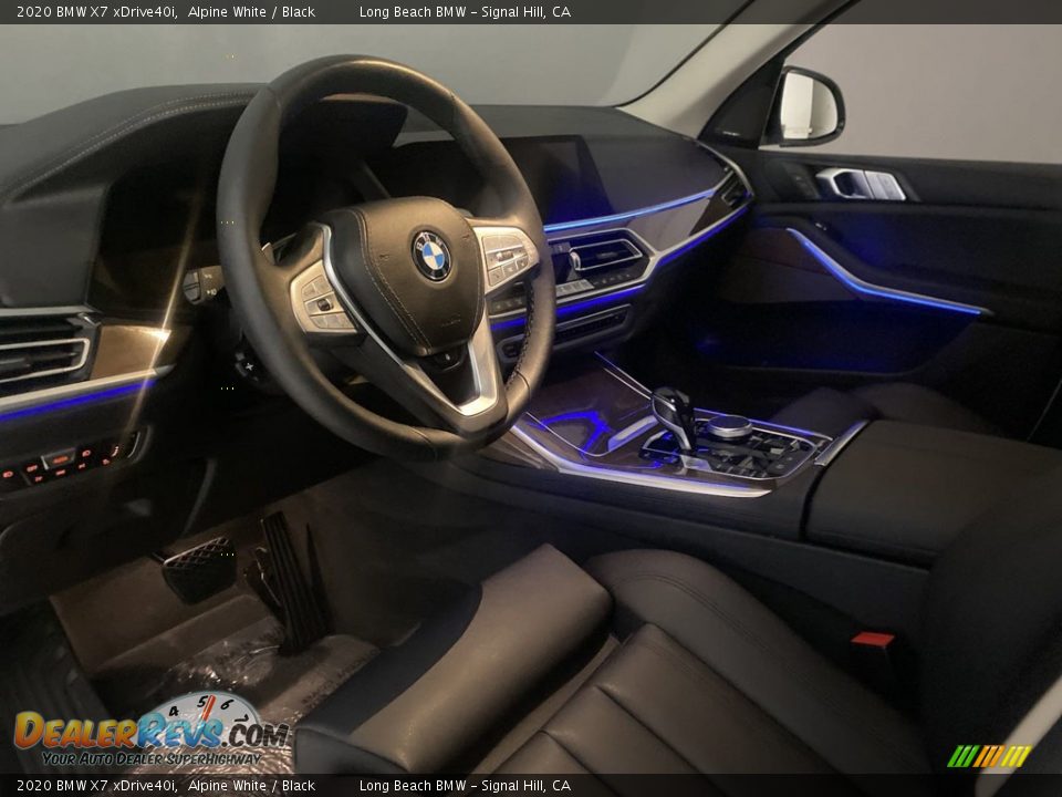 2020 BMW X7 xDrive40i Alpine White / Black Photo #15