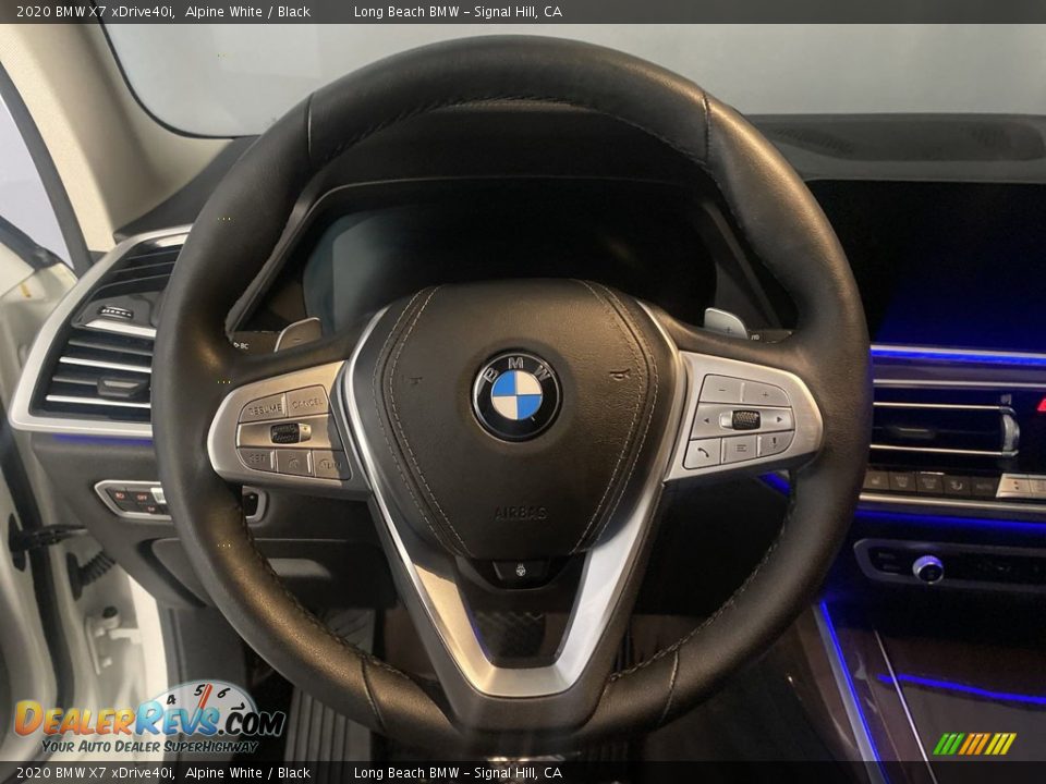 2020 BMW X7 xDrive40i Alpine White / Black Photo #17
