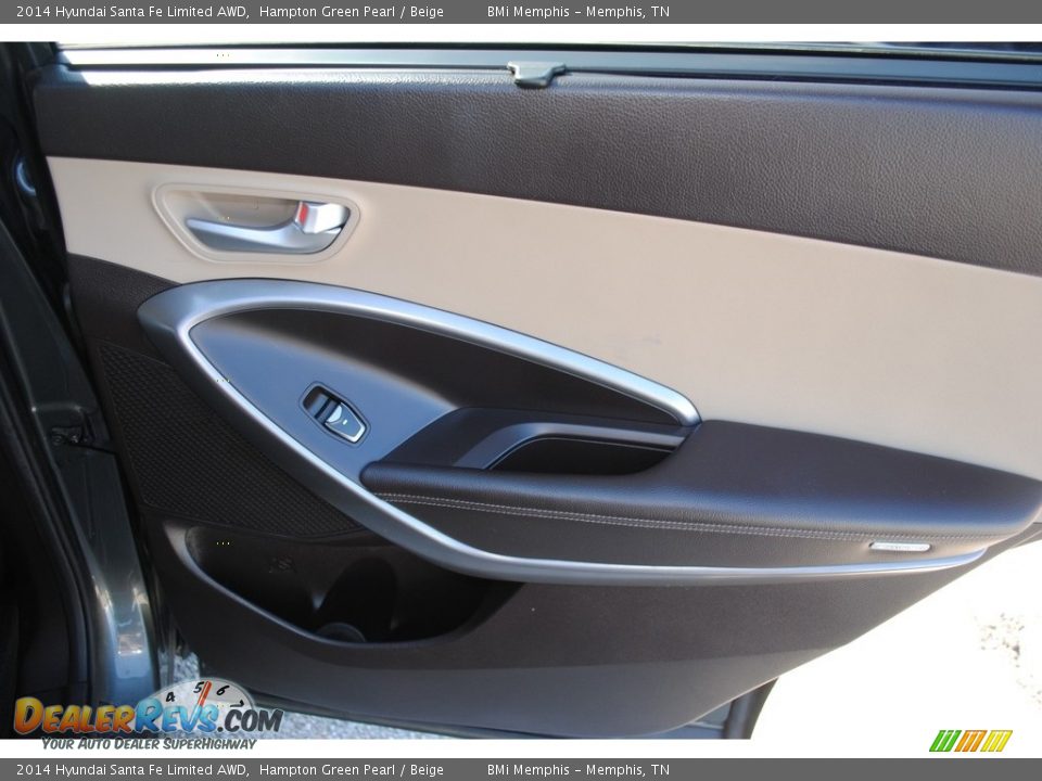 2014 Hyundai Santa Fe Limited AWD Hampton Green Pearl / Beige Photo #25