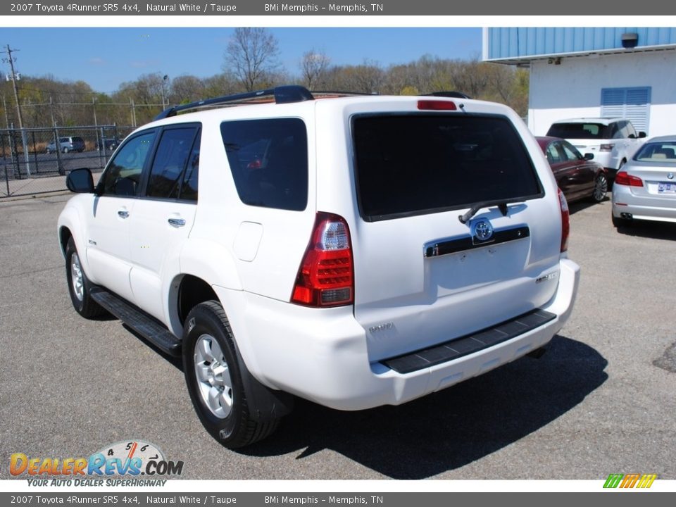 2007 Toyota 4Runner SR5 4x4 Natural White / Taupe Photo #3