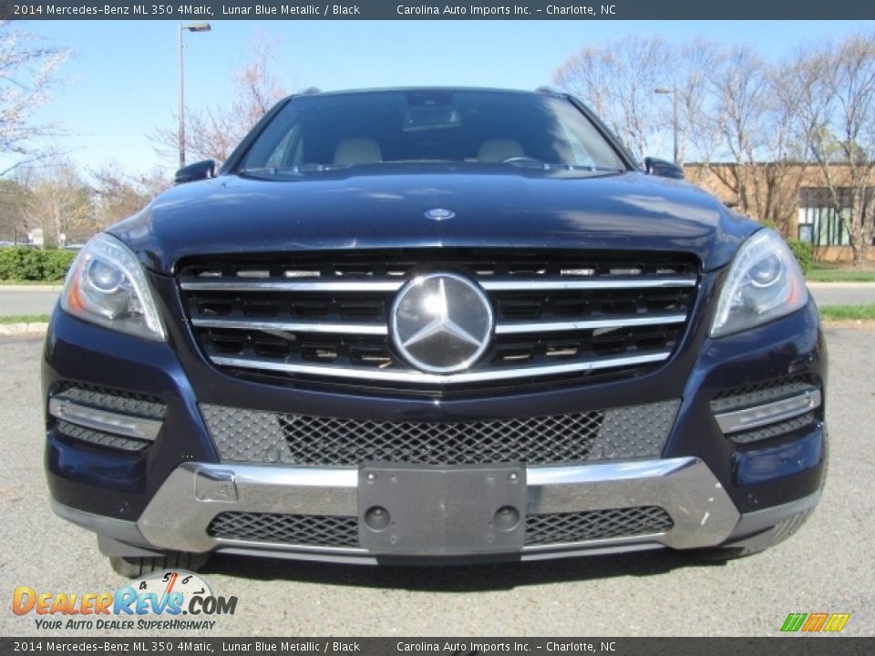 2014 Mercedes-Benz ML 350 4Matic Lunar Blue Metallic / Black Photo #4