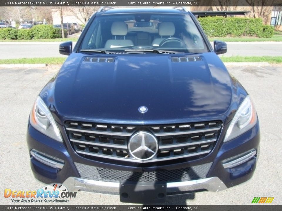 2014 Mercedes-Benz ML 350 4Matic Lunar Blue Metallic / Black Photo #5