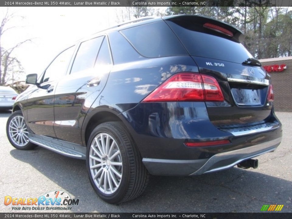 2014 Mercedes-Benz ML 350 4Matic Lunar Blue Metallic / Black Photo #8