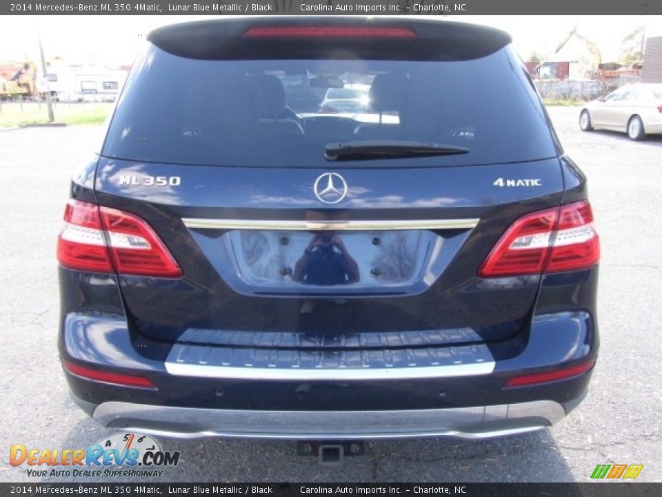 2014 Mercedes-Benz ML 350 4Matic Lunar Blue Metallic / Black Photo #9