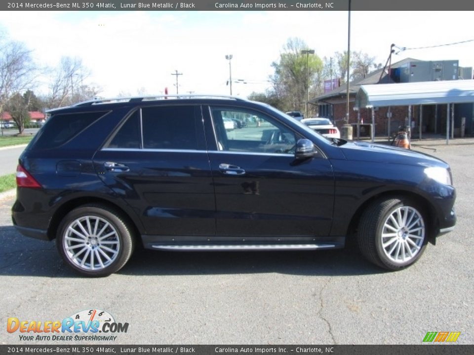 2014 Mercedes-Benz ML 350 4Matic Lunar Blue Metallic / Black Photo #11