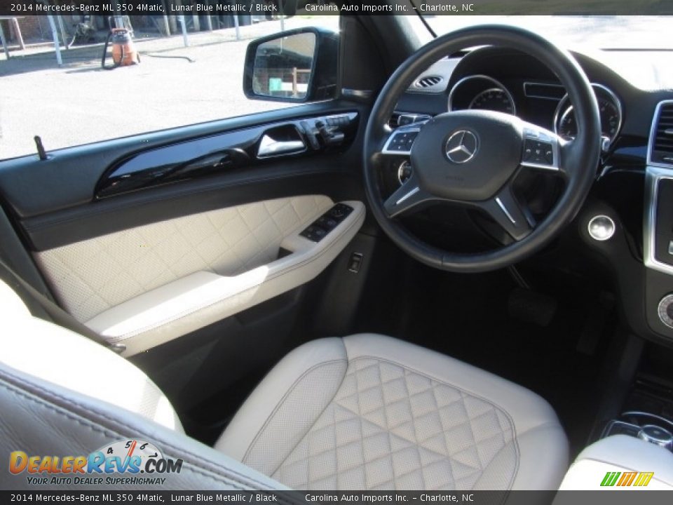 2014 Mercedes-Benz ML 350 4Matic Lunar Blue Metallic / Black Photo #12