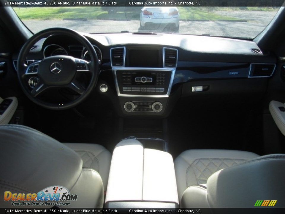 2014 Mercedes-Benz ML 350 4Matic Lunar Blue Metallic / Black Photo #13
