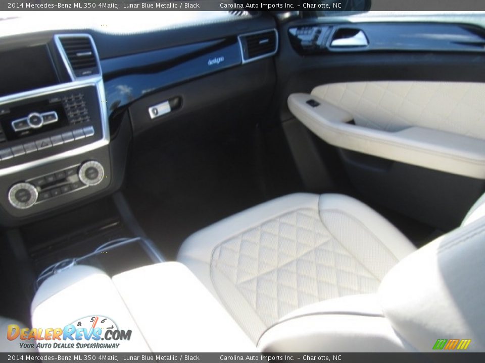 2014 Mercedes-Benz ML 350 4Matic Lunar Blue Metallic / Black Photo #14