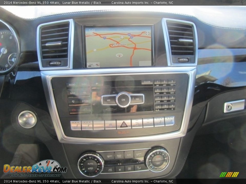 2014 Mercedes-Benz ML 350 4Matic Lunar Blue Metallic / Black Photo #15
