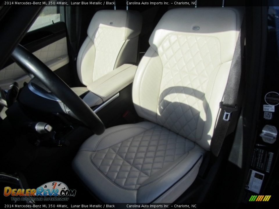 2014 Mercedes-Benz ML 350 4Matic Lunar Blue Metallic / Black Photo #18