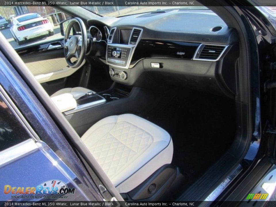 2014 Mercedes-Benz ML 350 4Matic Lunar Blue Metallic / Black Photo #21