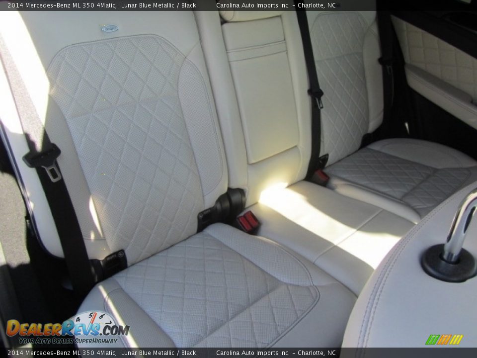 2014 Mercedes-Benz ML 350 4Matic Lunar Blue Metallic / Black Photo #24