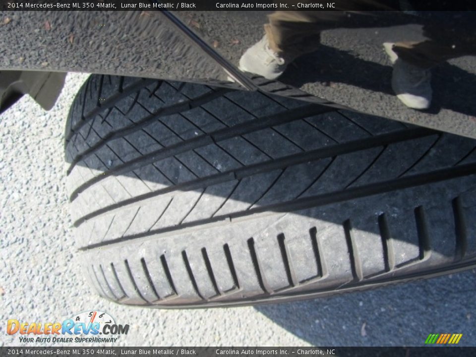 2014 Mercedes-Benz ML 350 4Matic Lunar Blue Metallic / Black Photo #27
