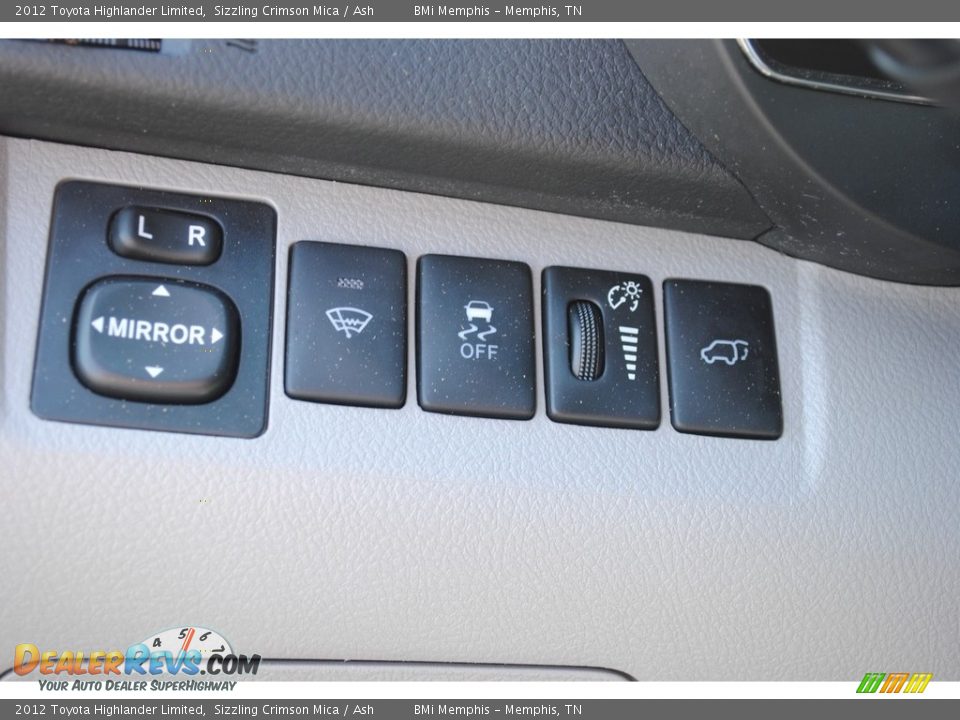 2012 Toyota Highlander Limited Sizzling Crimson Mica / Ash Photo #17