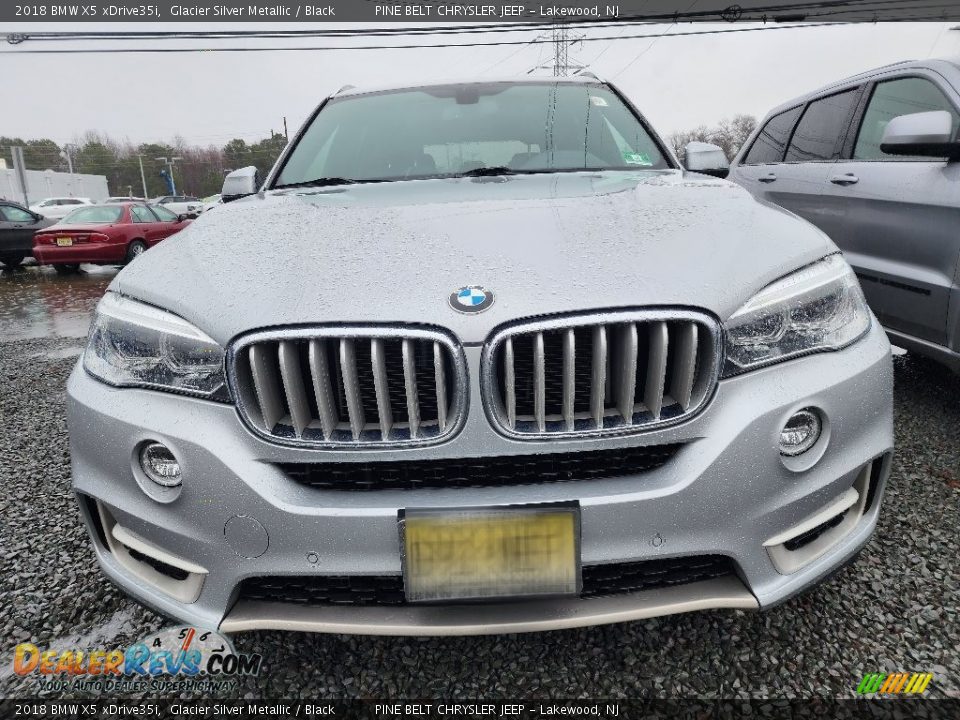 2018 BMW X5 xDrive35i Glacier Silver Metallic / Black Photo #2