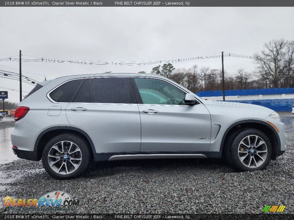 2018 BMW X5 xDrive35i Glacier Silver Metallic / Black Photo #4