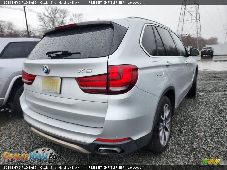 2018 BMW X5 xDrive35i Glacier Silver Metallic / Black Photo #6