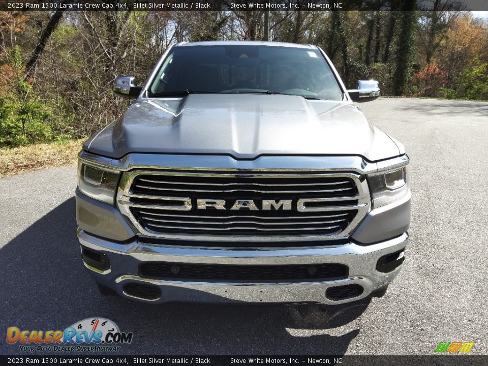 2023 Ram 1500 Laramie Crew Cab 4x4 Billet Silver Metallic / Black Photo #3