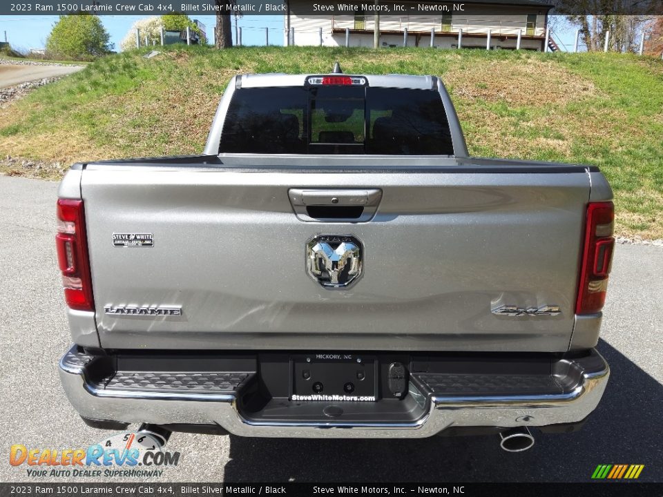 2023 Ram 1500 Laramie Crew Cab 4x4 Billet Silver Metallic / Black Photo #4