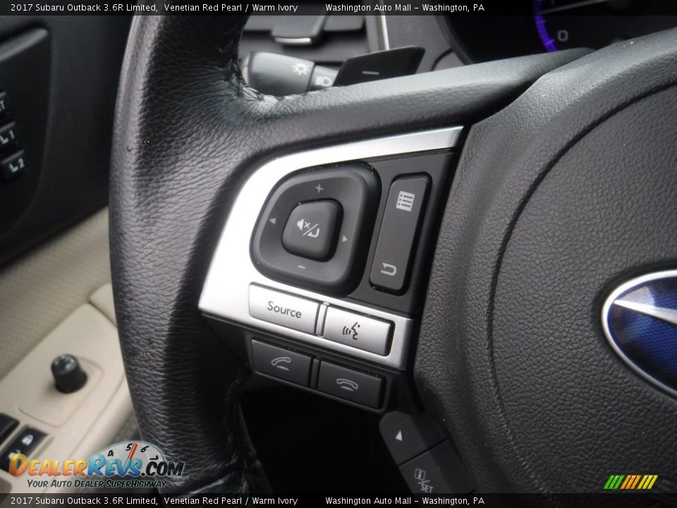 2017 Subaru Outback 3.6R Limited Steering Wheel Photo #8