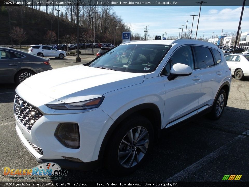 2020 Hyundai Santa Fe SEL AWD Quartz White / Black Photo #1