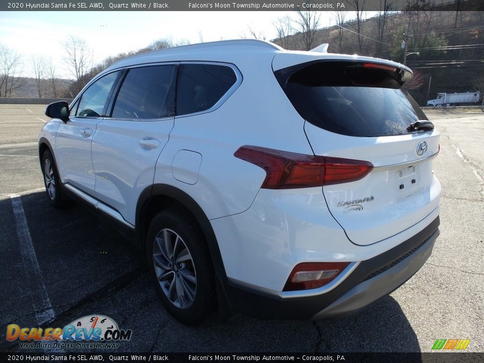 2020 Hyundai Santa Fe SEL AWD Quartz White / Black Photo #2