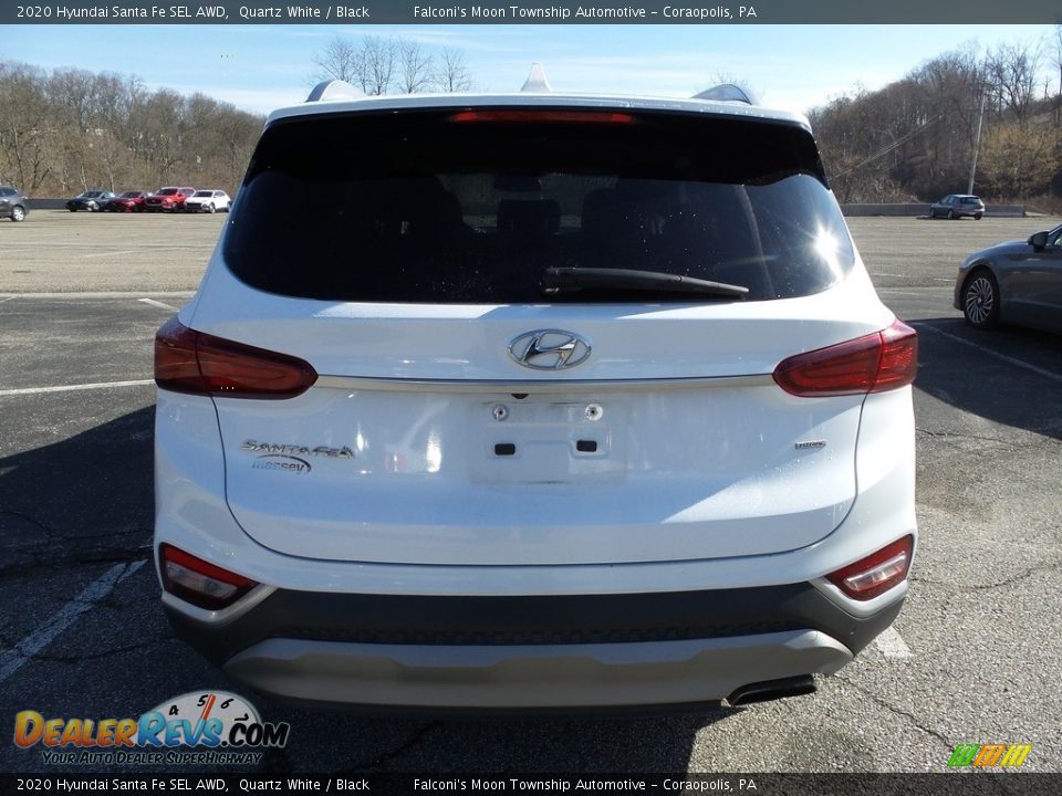 2020 Hyundai Santa Fe SEL AWD Quartz White / Black Photo #3