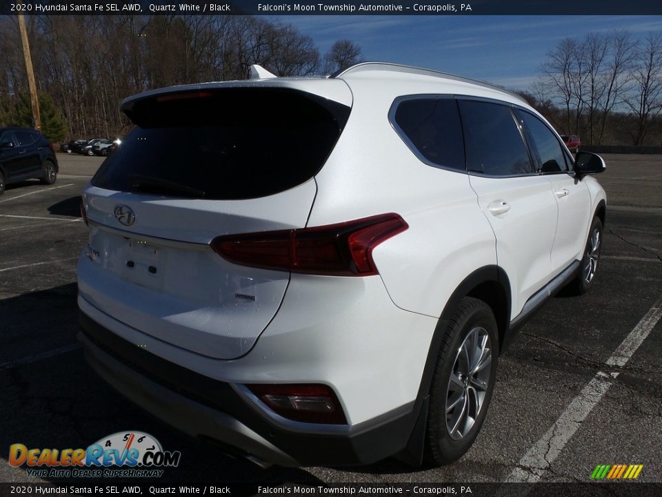 2020 Hyundai Santa Fe SEL AWD Quartz White / Black Photo #4