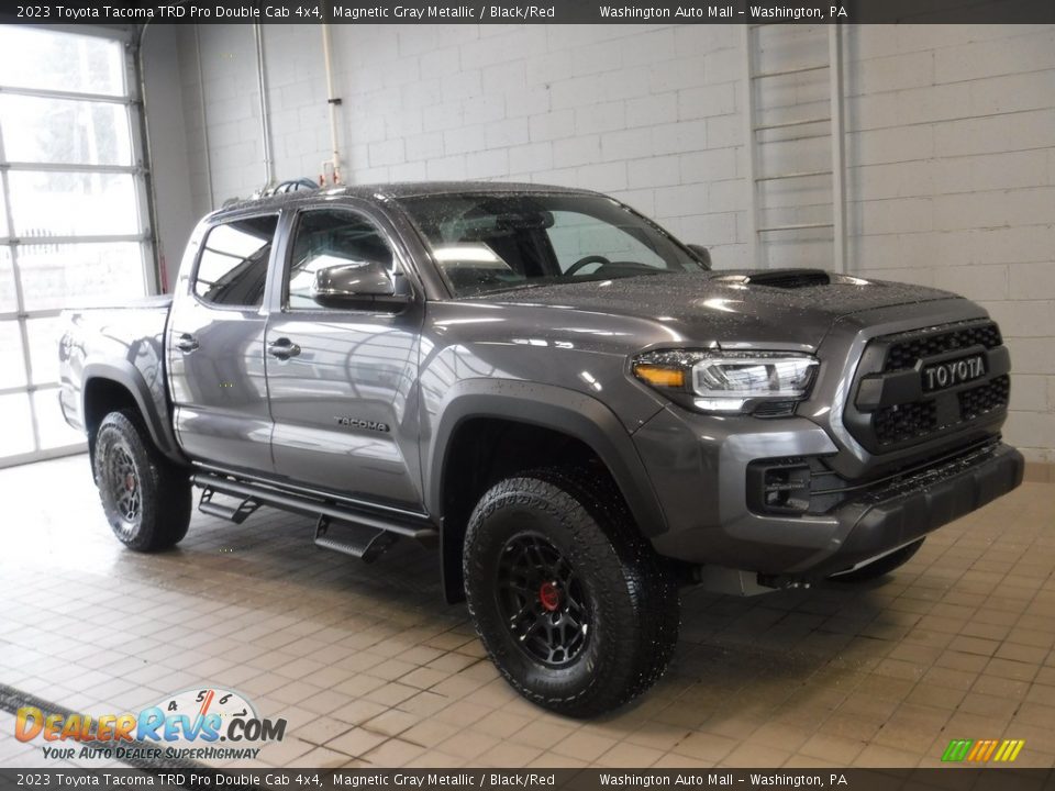 2023 Toyota Tacoma TRD Pro Double Cab 4x4 Magnetic Gray Metallic / Black/Red Photo #1