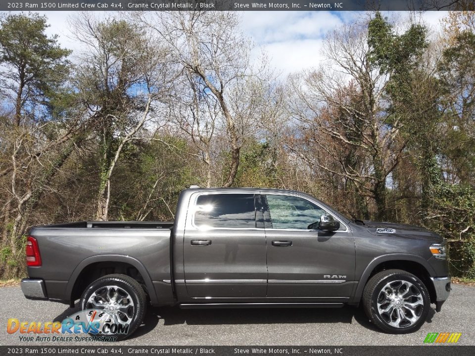 2023 Ram 1500 Limited Crew Cab 4x4 Granite Crystal Metallic / Black Photo #5