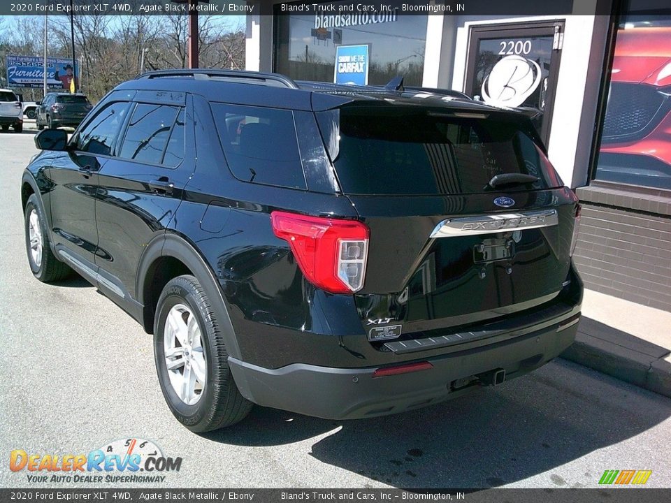 2020 Ford Explorer XLT 4WD Agate Black Metallic / Ebony Photo #17