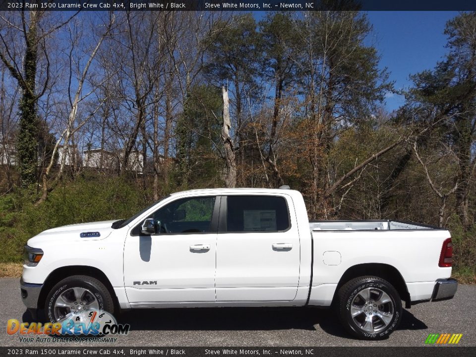 2023 Ram 1500 Laramie Crew Cab 4x4 Bright White / Black Photo #1