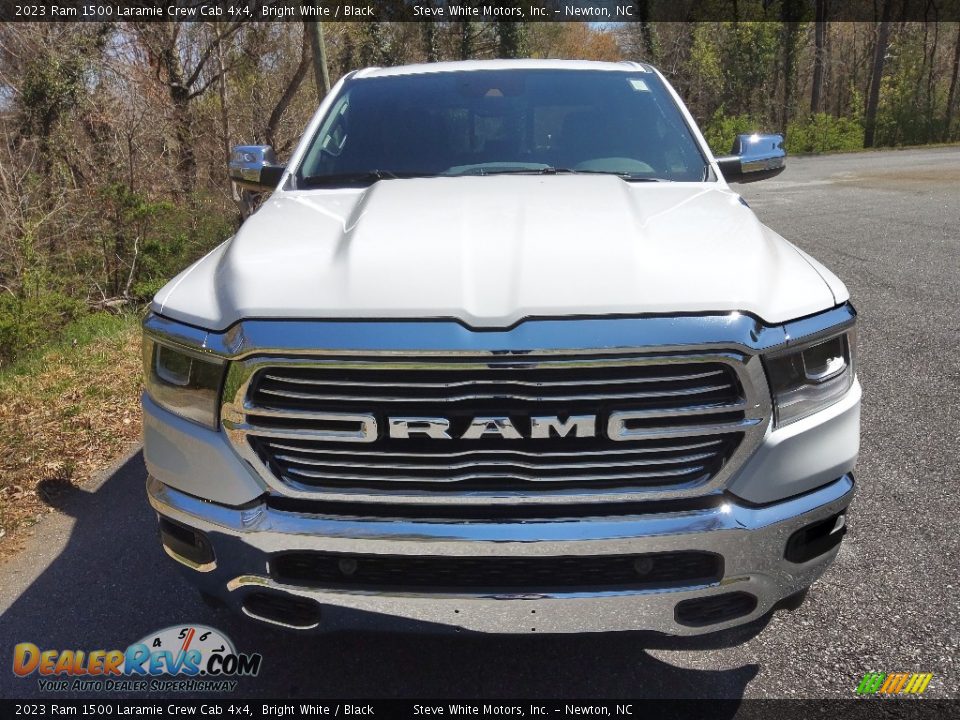 2023 Ram 1500 Laramie Crew Cab 4x4 Bright White / Black Photo #3