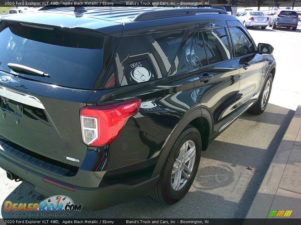 2020 Ford Explorer XLT 4WD Agate Black Metallic / Ebony Photo #24