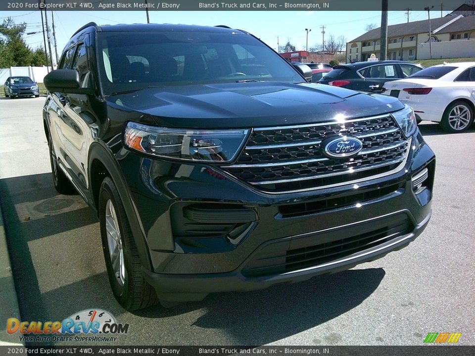 2020 Ford Explorer XLT 4WD Agate Black Metallic / Ebony Photo #25