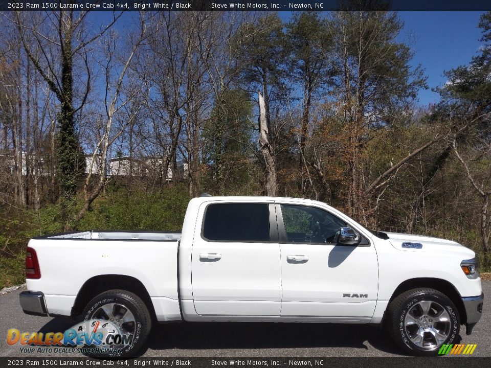 2023 Ram 1500 Laramie Crew Cab 4x4 Bright White / Black Photo #5