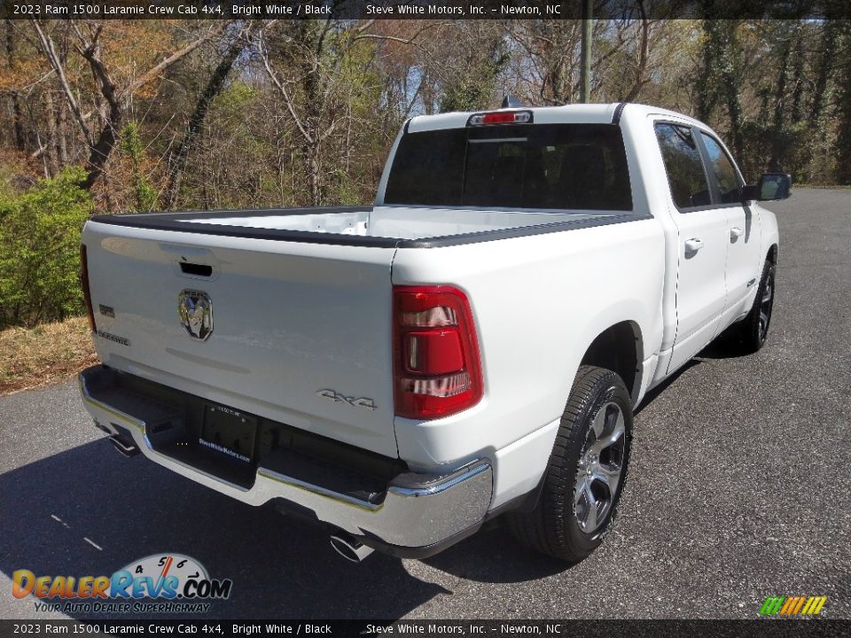 2023 Ram 1500 Laramie Crew Cab 4x4 Bright White / Black Photo #6