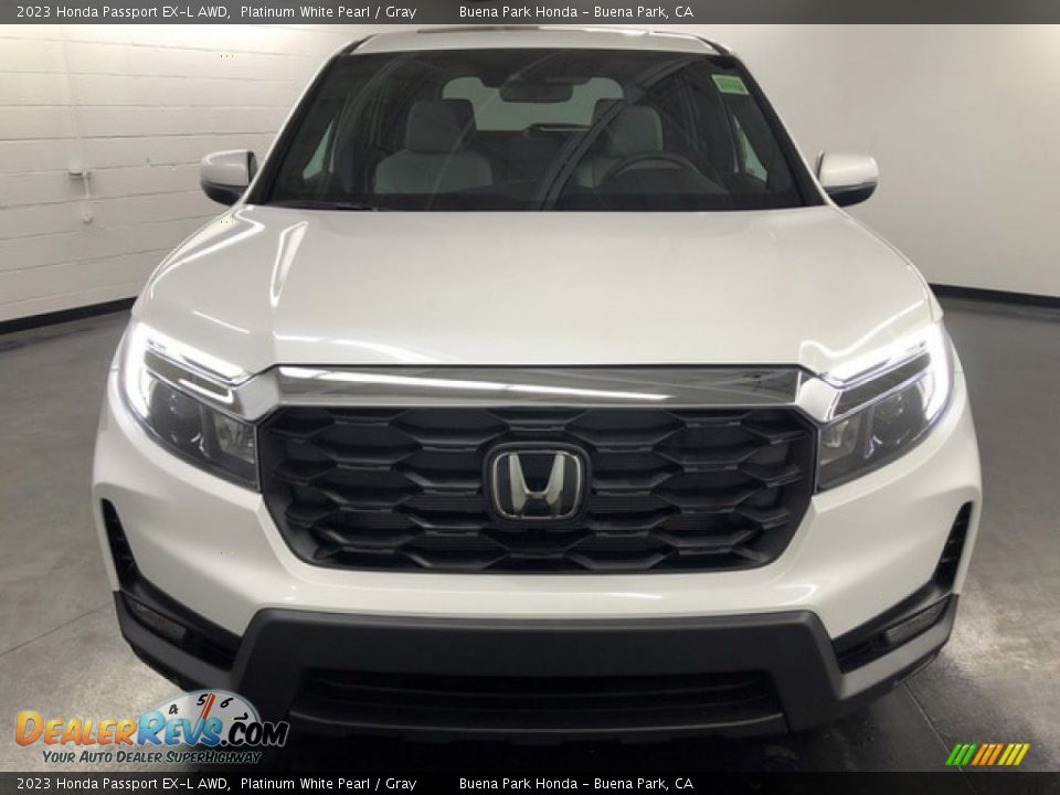 2023 Honda Passport EX-L AWD Platinum White Pearl / Gray Photo #2