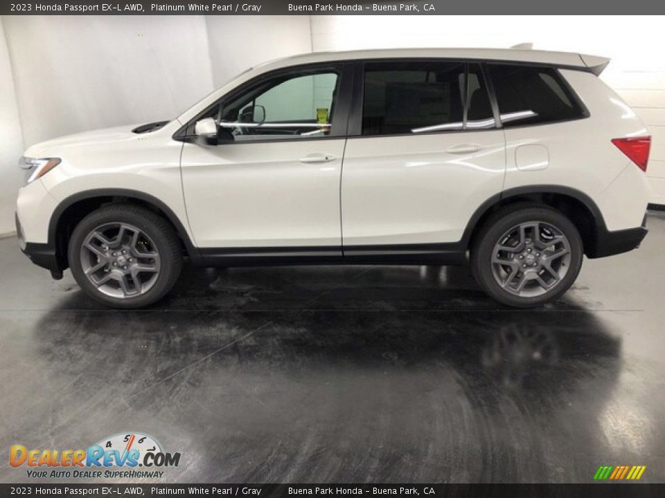 2023 Honda Passport EX-L AWD Platinum White Pearl / Gray Photo #3