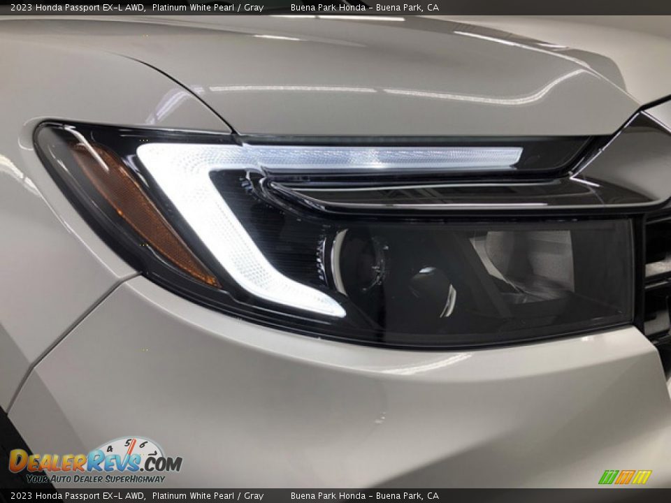 2023 Honda Passport EX-L AWD Platinum White Pearl / Gray Photo #6