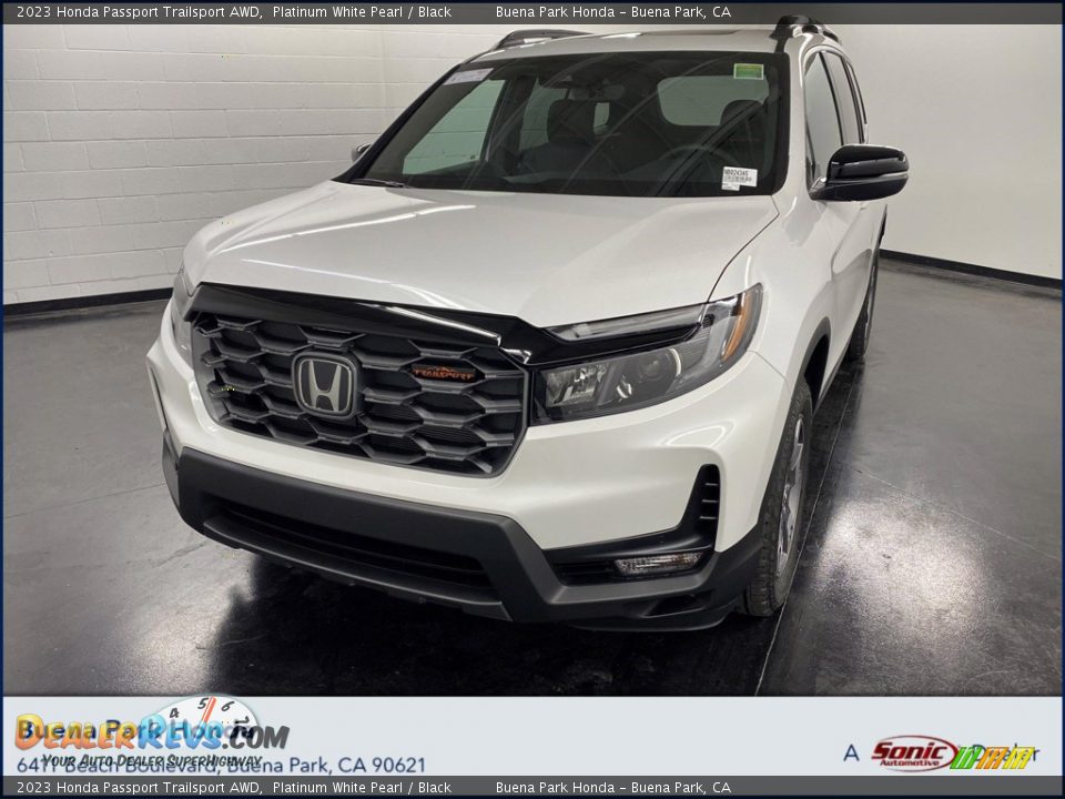 2023 Honda Passport Trailsport AWD Platinum White Pearl / Black Photo #1