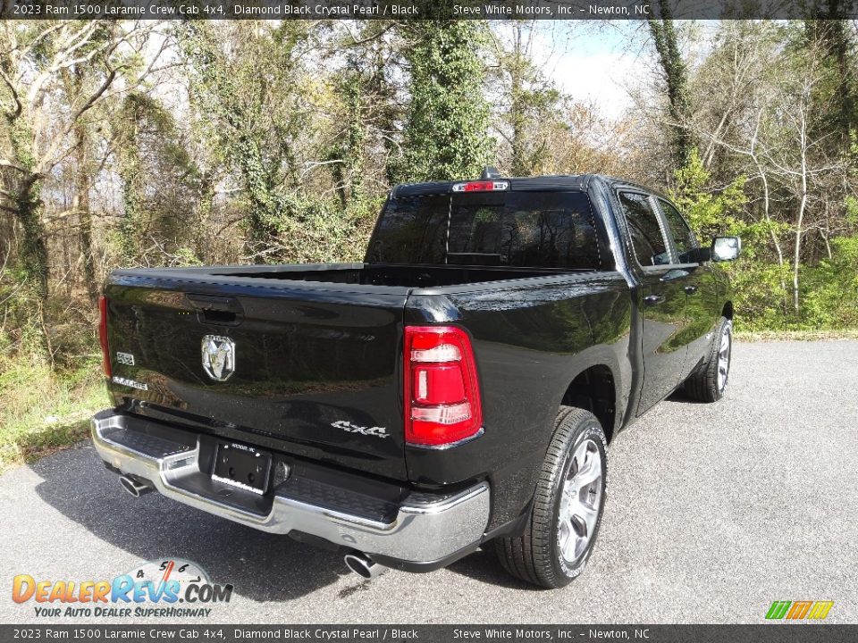 2023 Ram 1500 Laramie Crew Cab 4x4 Diamond Black Crystal Pearl / Black Photo #6