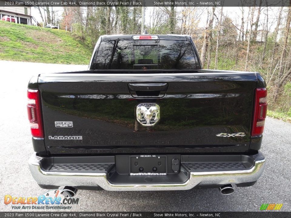 2023 Ram 1500 Laramie Crew Cab 4x4 Diamond Black Crystal Pearl / Black Photo #7