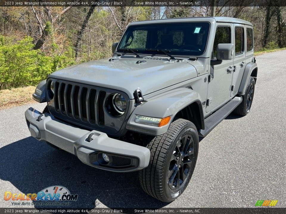 2023 Jeep Wrangler Unlimited High Altitude 4x4 Sting-Gray / Black Photo #2