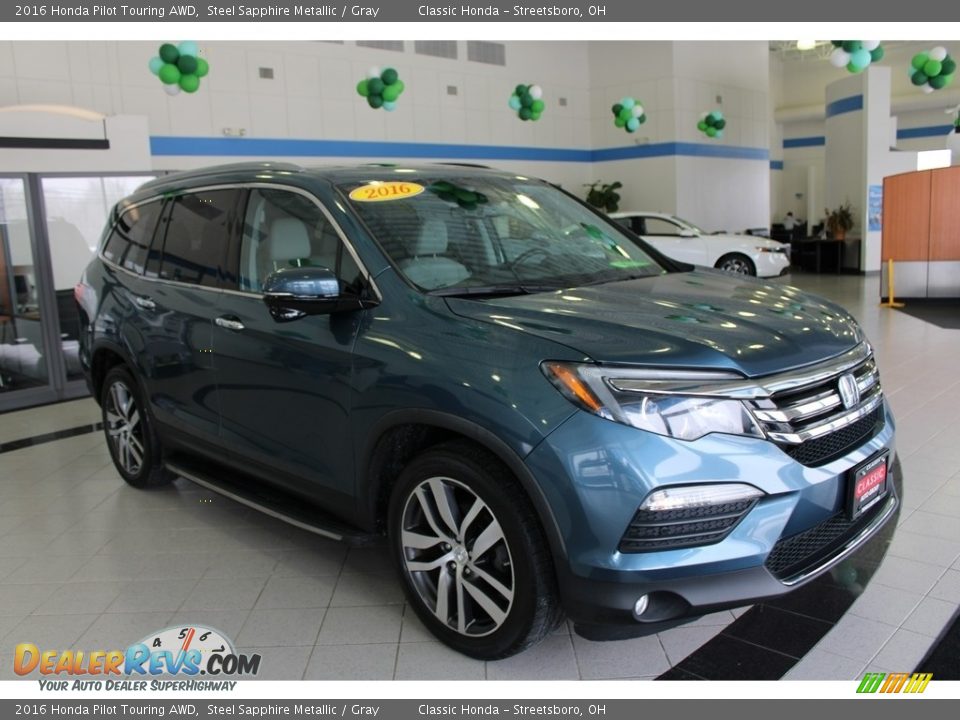 Steel Sapphire Metallic 2016 Honda Pilot Touring AWD Photo #3