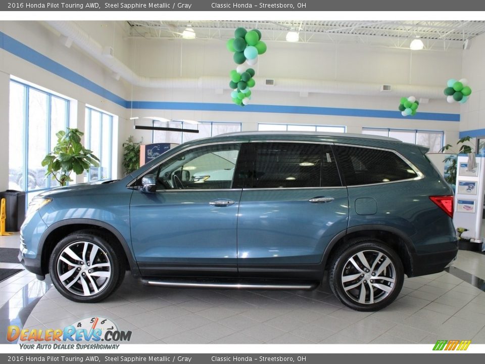 Steel Sapphire Metallic 2016 Honda Pilot Touring AWD Photo #10