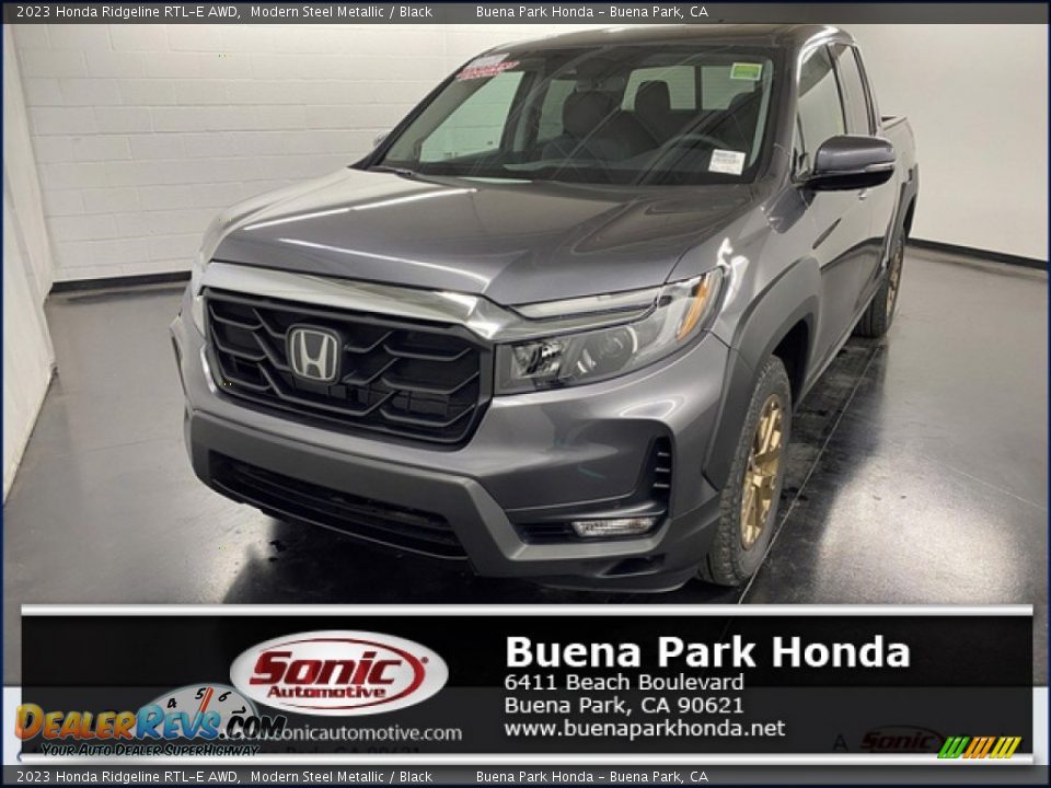 2023 Honda Ridgeline RTL-E AWD Modern Steel Metallic / Black Photo #1