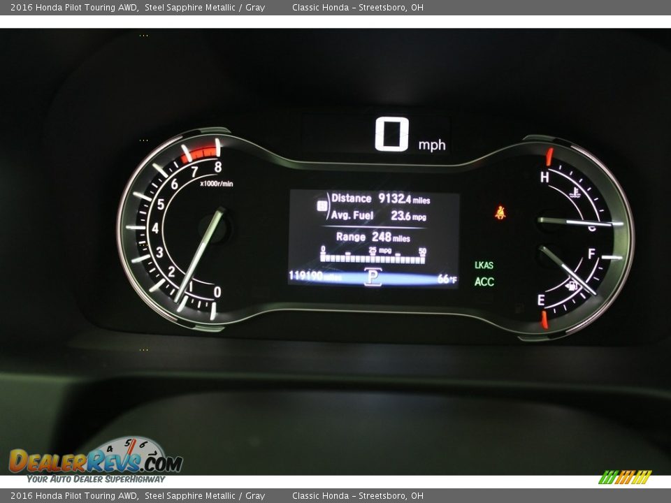 2016 Honda Pilot Touring AWD Gauges Photo #34