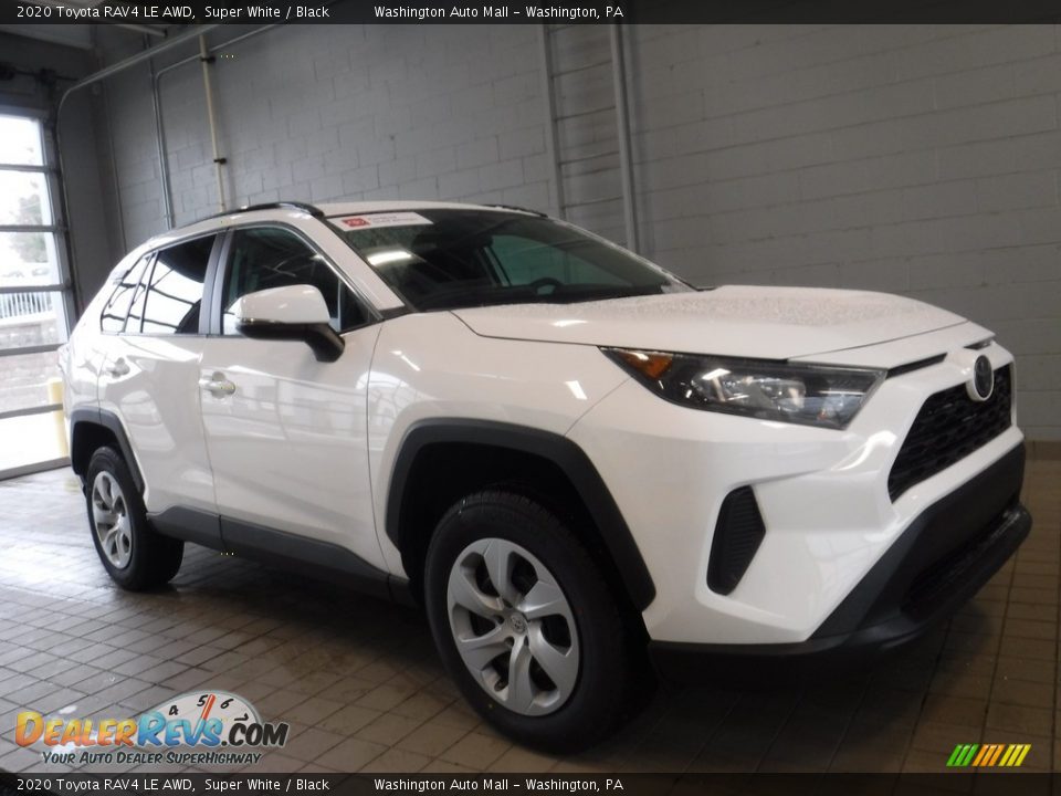 2020 Toyota RAV4 LE AWD Super White / Black Photo #1