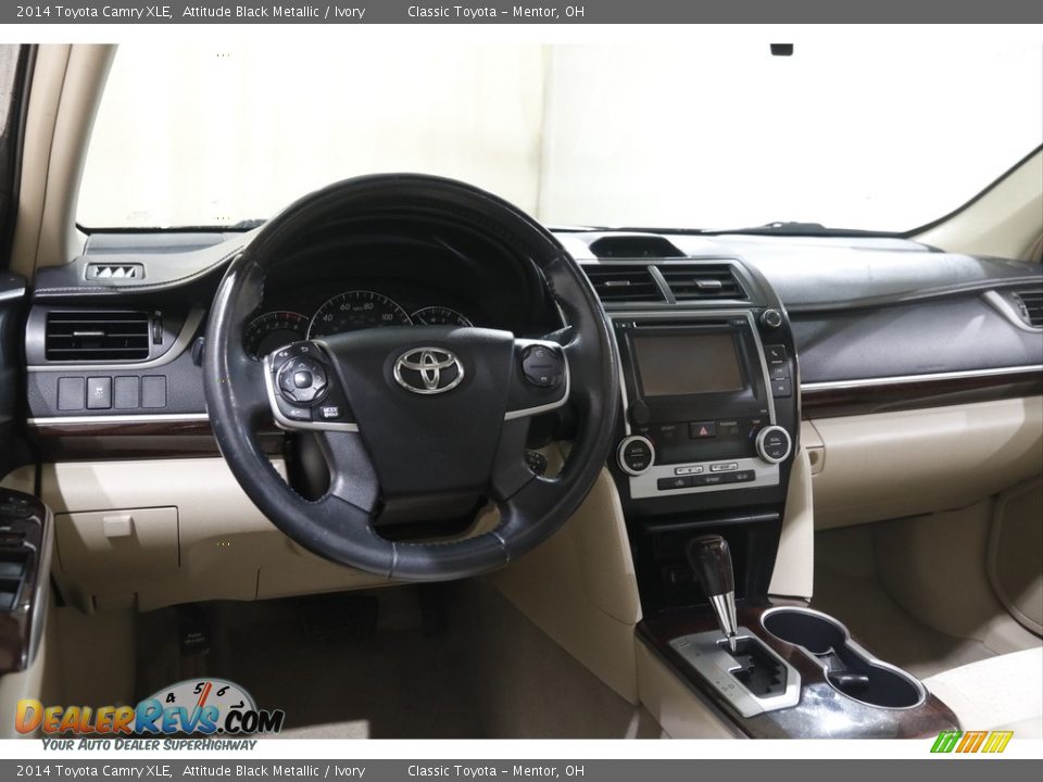 2014 Toyota Camry XLE Attitude Black Metallic / Ivory Photo #6
